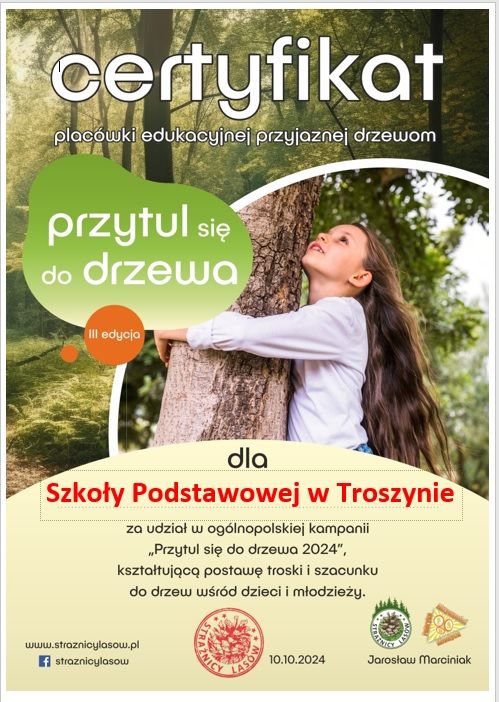 Zdjęcie: ,,Przytul się do drzewa